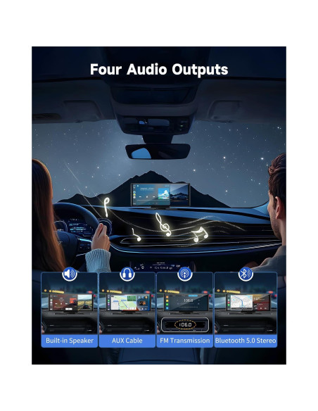 Pantalla Carplay Inalámbrica Kuayvan 10.26" Táctil 4K GPS Pantalla Carplay Inalámbrica Kuayvan 10.26" Táctil 4K GPS