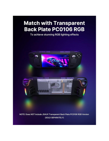 Funda de Silicona JSAUX para Steam Deck OLED/LCD - Negro