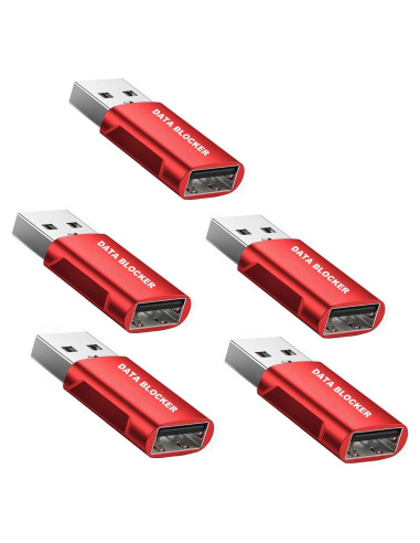 Bloqueador USB USKYT Mini Rojo - Protección contra Hackers