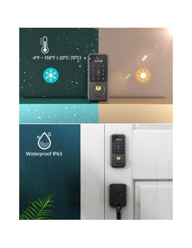 Cerradura inteligente Hornbill M1-BBHS - Control APP y voz