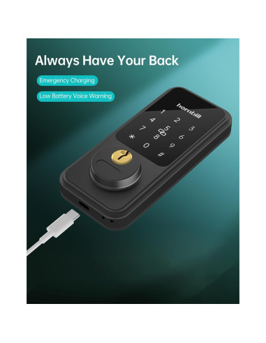 Cerradura inteligente Hornbill M1-BBHS - Control APP y voz