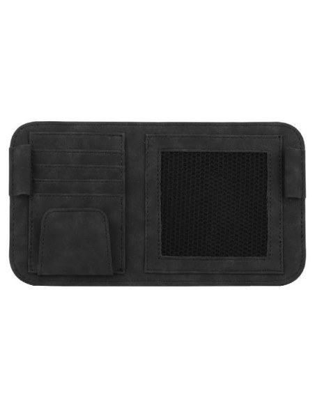 Organizador de Visera de Coche Povtii Negro Multifuncional Organizador de Visera de Coche Povtii Negro Multifuncional