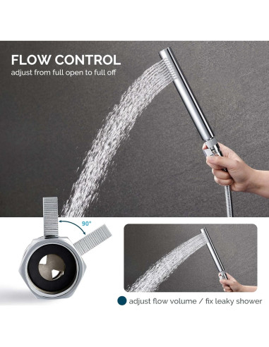 Válvula de Cierre de Latón Angle Simple para Ducha Cromo