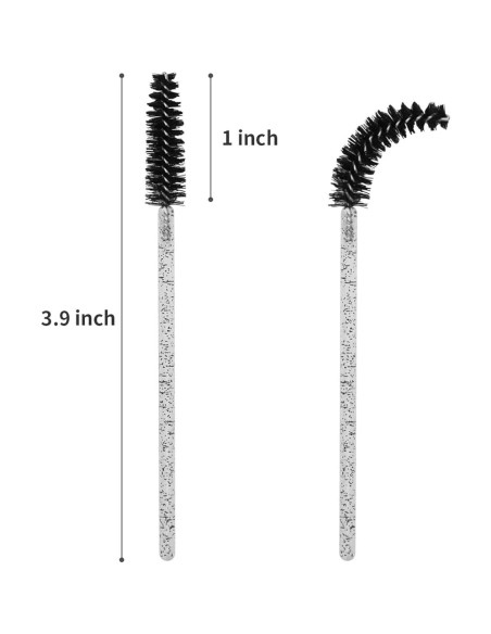 Cepillos desechables para pestañas CHEFBEE 100 PCS Negro Cepillos desechables para pestañas CHEFBEE 100 PCS Negro