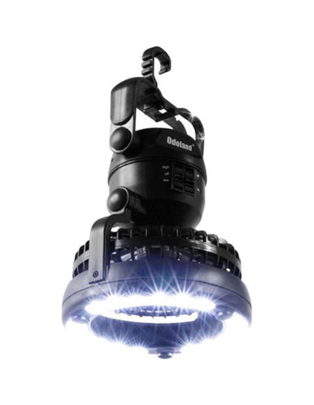 Linterna LED Odoland con Ventilador Plegable para Camping Linterna LED Odoland con Ventilador Plegable para Camping