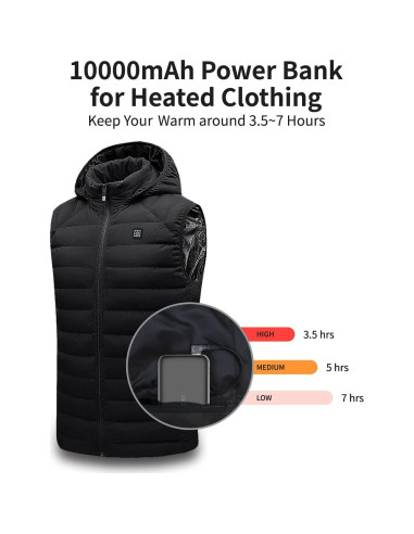 Banco de Energía 10000mAh OKZU para Ropa Calefactable