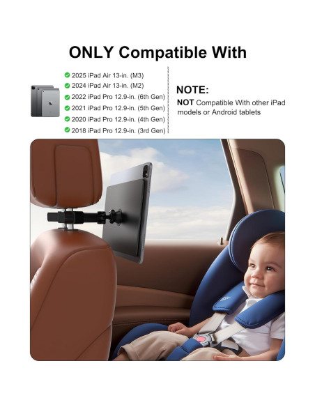Soporte Magnético para Tablet QJYKIONE iPad Pro 12.9 y Air 13 Soporte Magnético para Tablet QJYKIONE iPad Pro 12.9 y Air 13