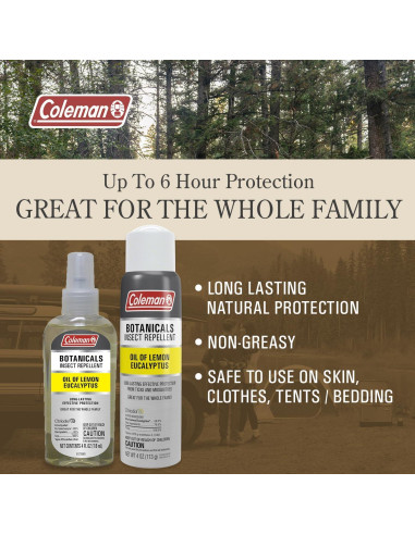 Spray Repelente Insectos Eucalipto Limón Coleman 145g