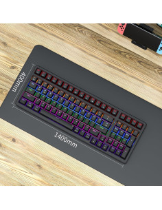 Teclado Mecánico Gaming Newmen GM328, 100 Teclas, LED RGB 2