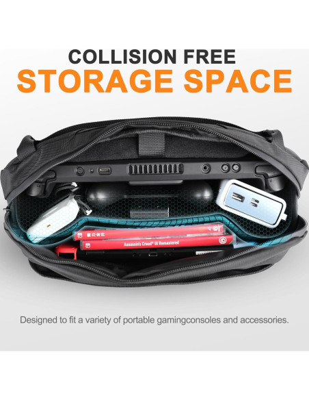 Funda Protectora para Steam Deck y ASUS ROG Ally X - Negra Funda Protectora para Steam Deck y ASUS ROG Ally X - Negra