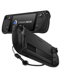 Funda Spigen Rugged Armor para Steam Deck LCD y OLED - Negro