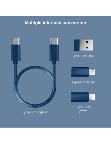 Adaptador USB C YANZIE con cable y soporte para SIM