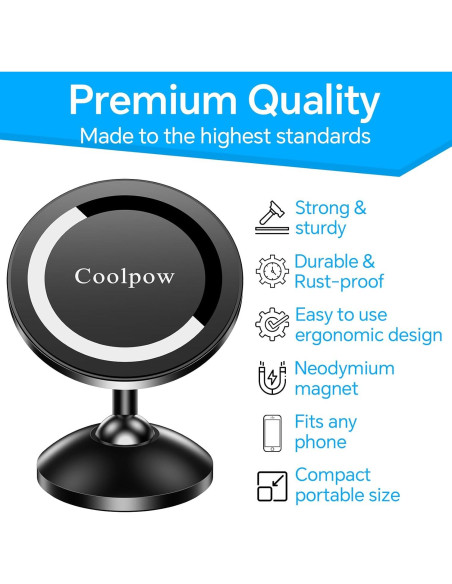 Soporte Magnético Coolpow para Teléfono Gimnasio MagSafe Soporte Magnético Coolpow para Teléfono Gimnasio MagSafe