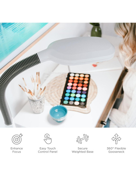 Lámpara de Pie LED Verilux SmartLight con Brillo Ajustable Lámpara de Pie LED Verilux SmartLight con Brillo Ajustable