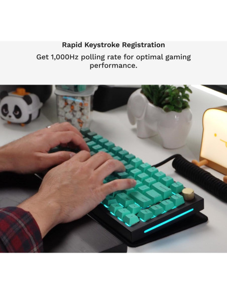 Teclado Mecánico Glorious GMMK PRO TKL RGB PBT Blanco Teclado Mecánico Glorious GMMK PRO TKL RGB PBT Blanco