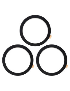 TENOC Anillo Metal Universal para Cargador Magnético 3Pcs Negro