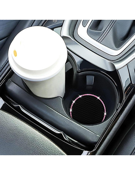 Posavasos de Coche Senose 6.99 cm Silicona Antideslizante 2 Pcs Posavasos de Coche Senose 6.99 cm Silicona Antideslizante 2 Pcs
