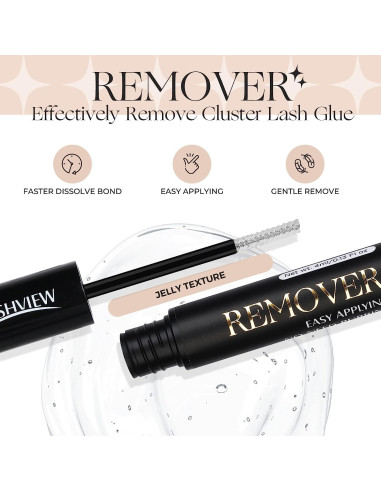 LASHVIEW Pegamento y Removedor de Pestañas 10ml 48h