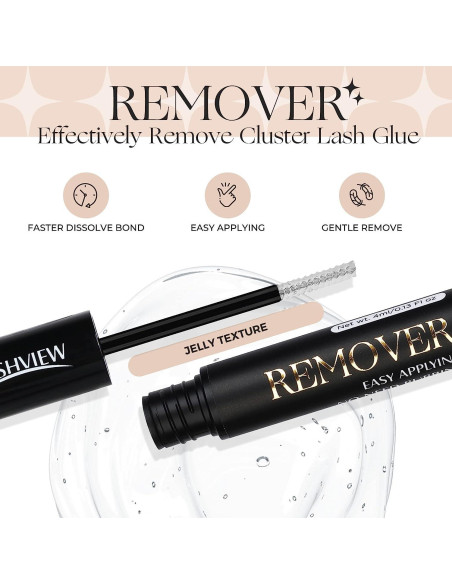 LASHVIEW Pegamento y Removedor de Pestañas 10ml 48h LASHVIEW Pegamento y Removedor de Pestañas 10ml 48h