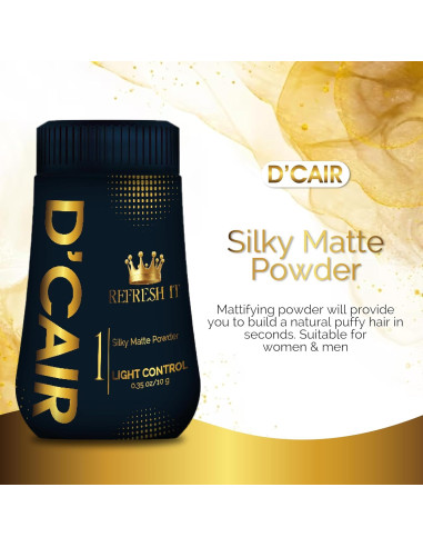 D'Cair Polvo de Estilo - Volumen y Textura para Cabello