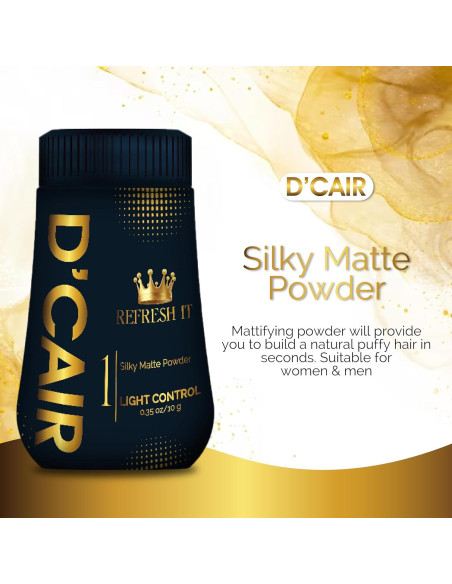 D'Cair Polvo de Estilo - Volumen y Textura para Cabello