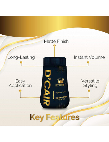 D'Cair Polvo de Estilo - Volumen y Textura para Cabello