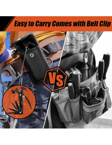 Martillo Multiherramienta Dusor 12 en 1 para Camping