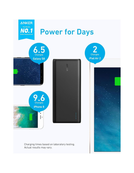 Batería Externa Anker Power Bank 26800 mAh 3 Puertos USB Batería Externa Anker Power Bank 26800 mAh 3 Puertos USB