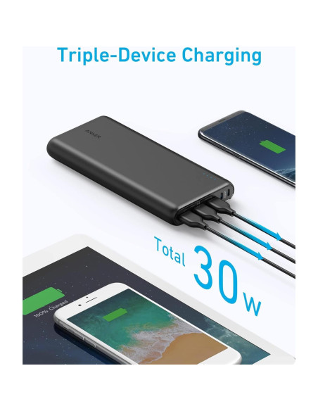 Batería Externa Anker Power Bank 26800 mAh 3 Puertos USB Batería Externa Anker Power Bank 26800 mAh 3 Puertos USB