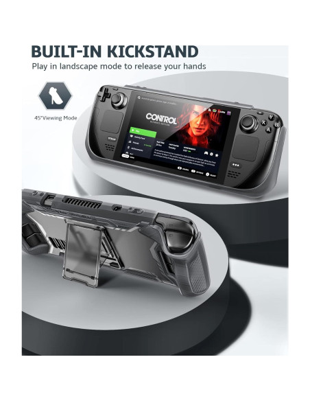 Funda Mumba para Steam Deck OLED 2023 con Soporte y TPU Funda Mumba para Steam Deck OLED 2023 con Soporte y TPU
