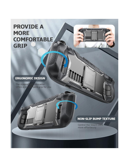 Funda Mumba para Steam Deck OLED 2023 con Soporte y TPU Funda Mumba para Steam Deck OLED 2023 con Soporte y TPU