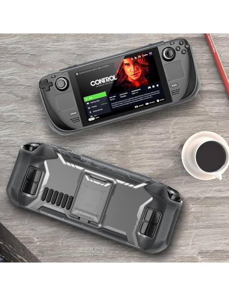 Funda Mumba para Steam Deck OLED 2023 con Soporte y TPU Funda Mumba para Steam Deck OLED 2023 con Soporte y TPU