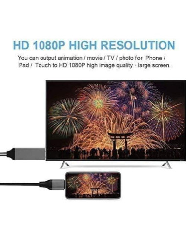 Adaptador HDMI Lightning a HDMI FORETOO 2M 1080p iOS 11