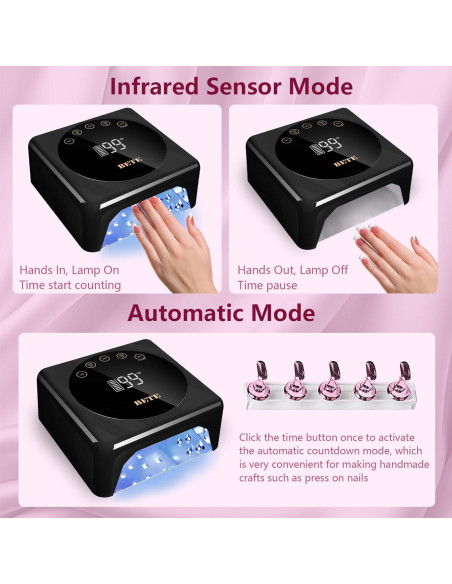 Lámpara de Uñas LED Inalámbrica BETE 78W con Sensor y LCD Lámpara de Uñas LED Inalámbrica BETE 78W con Sensor y LCD
