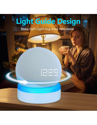 Soporte de Mesa ZUOLACO para Echo Dot 4ta/5ta Gen con Luz