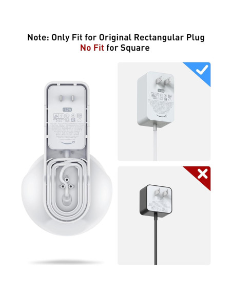Soporte de Pared Maxonar para Echo Pop - Blanco, Sin Taladros Soporte de Pared Maxonar para Echo Pop - Blanco, Sin Taladros