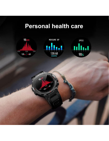Reloj Inteligente Masis K22 Táctico 1.28" IP68 Fitness
