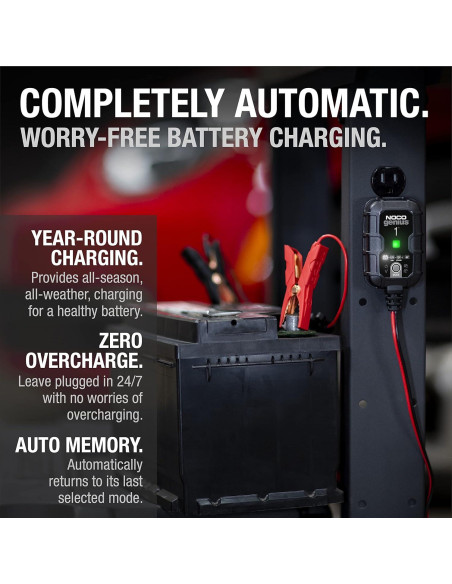 Cargador de Batería NOCO GENIUS1 1A 6V/12V para Vehículos Cargador de Batería NOCO GENIUS1 1A 6V/12V para Vehículos