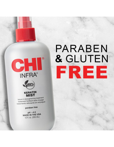 Spray Fortalecedor CHI Keratin Mist 340 g - Protección Calor Spray Fortalecedor CHI Keratin Mist 340 g - Protección Calor