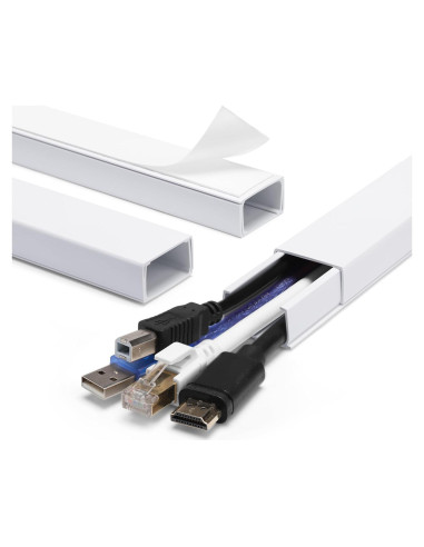 Cubierta de Cables ZhiYo 114,3 cm Blanca para 4 Cables