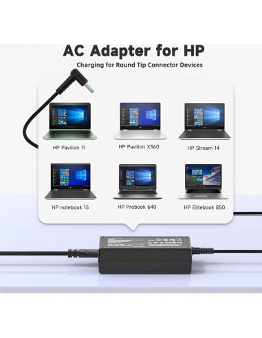 Cargador de Laptop 45W ROLADA 19.5V Punta Azul 4.5mm