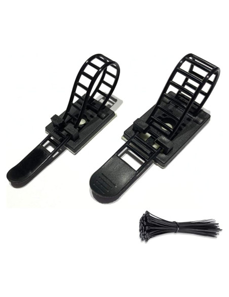 150 Piezas Soportes Adhesivos para Gestión de Cables Makarios 150 Piezas Soportes Adhesivos para Gestión de Cables Makarios