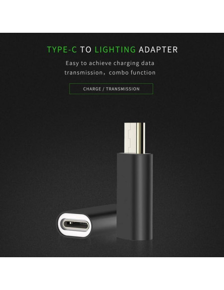 Paquete de 4 Adaptadores Lightning a USB-C - Genérico - Carga y Datos Paquete de 4 Adaptadores Lightning a USB-C - Genérico - Carga y Datos