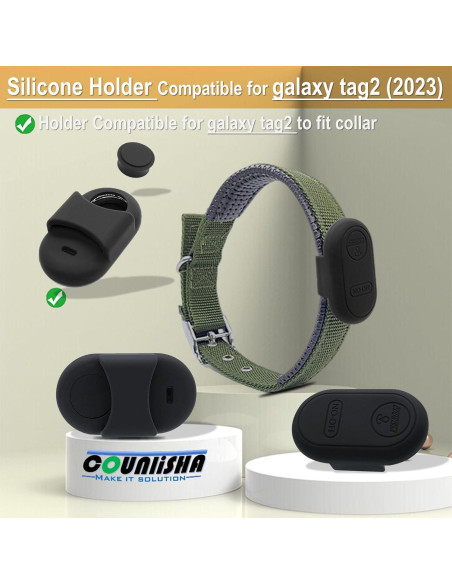 Soporte de Silicona Counlisha para Galaxy SmartTag 2 - 2 Paquetes Soporte de Silicona Counlisha para Galaxy SmartTag 2 - 2 Paquetes
