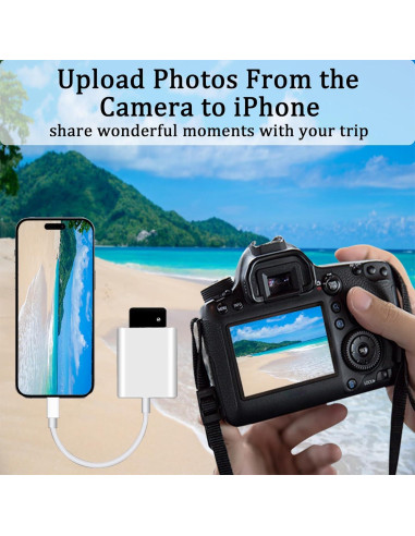 Lector de tarjeta SD Lightning Untvie para iPhone y iPad