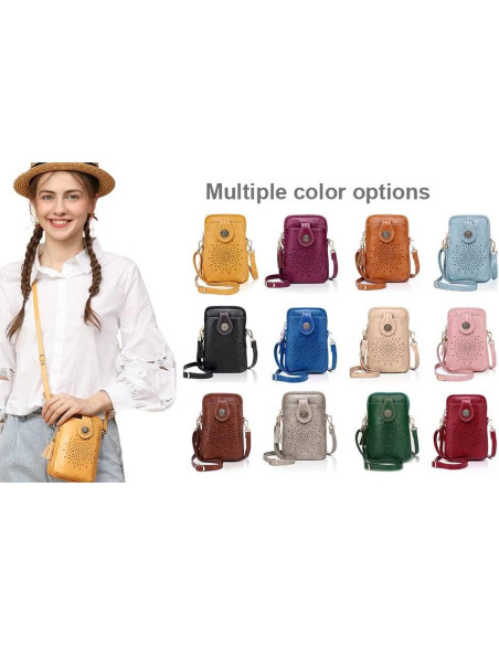 Bolso Cruzado APHISON para Mujeres con Borlas y 3 Bolsillos Bolso Cruzado APHISON para Mujeres con Borlas y 3 Bolsillos