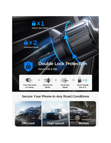 Soporte de Coche Inalámbrico MagSafe LISEN para iPhone 16 Soporte de Coche Inalámbrico MagSafe LISEN para iPhone 16