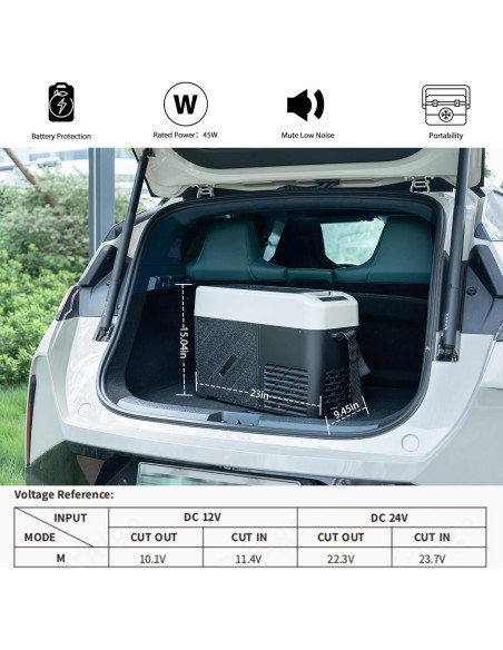 Congelador Portátil Alpicool KCF15 15.4L 12V Enfriador Coche Congelador Portátil Alpicool KCF15 15.4L 12V Enfriador Coche