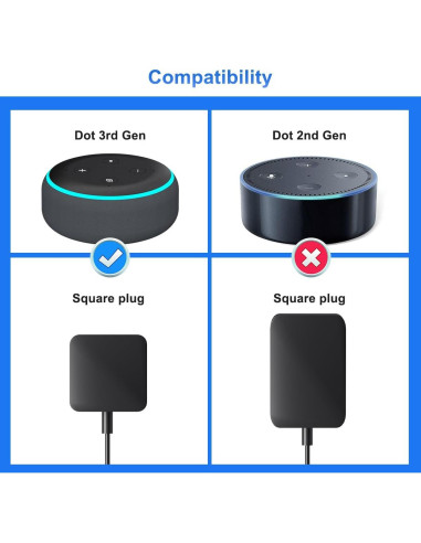 Soporte de Pared Suptek para Echo Dot 3ra Generación Negro