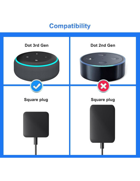 Soporte de Pared Suptek para Echo Dot 3ra Generación Negro Soporte de Pared Suptek para Echo Dot 3ra Generación Negro